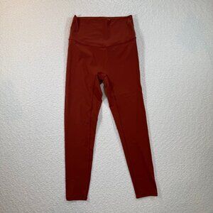 Kittenish womens burnt orange leggings size large gym workout yoga
